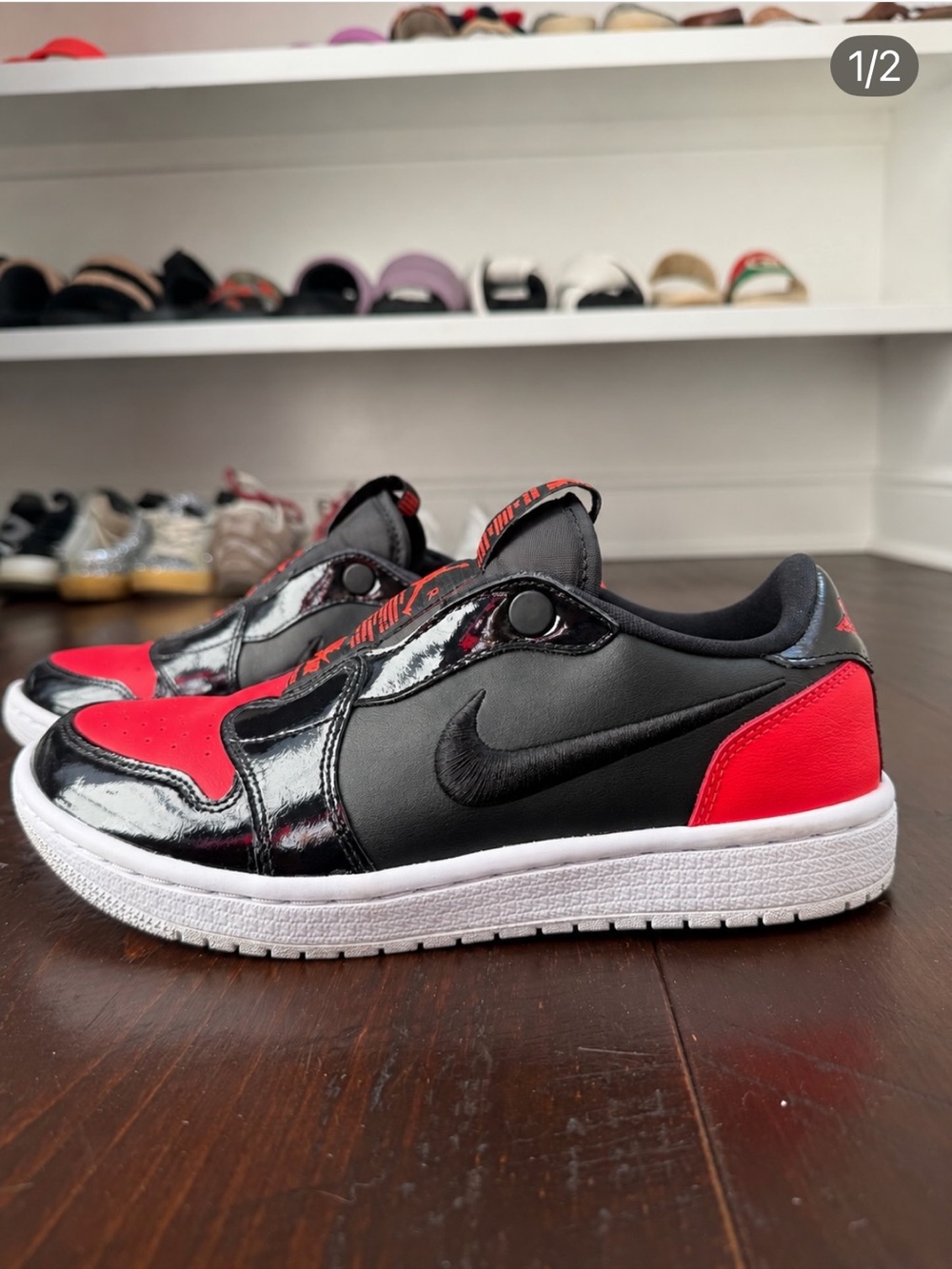 Jordan 1 Low Slip in Hot Punch Mint Condition!